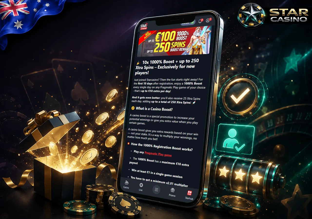 Welcome bonus for new players with gift, coins and free spins